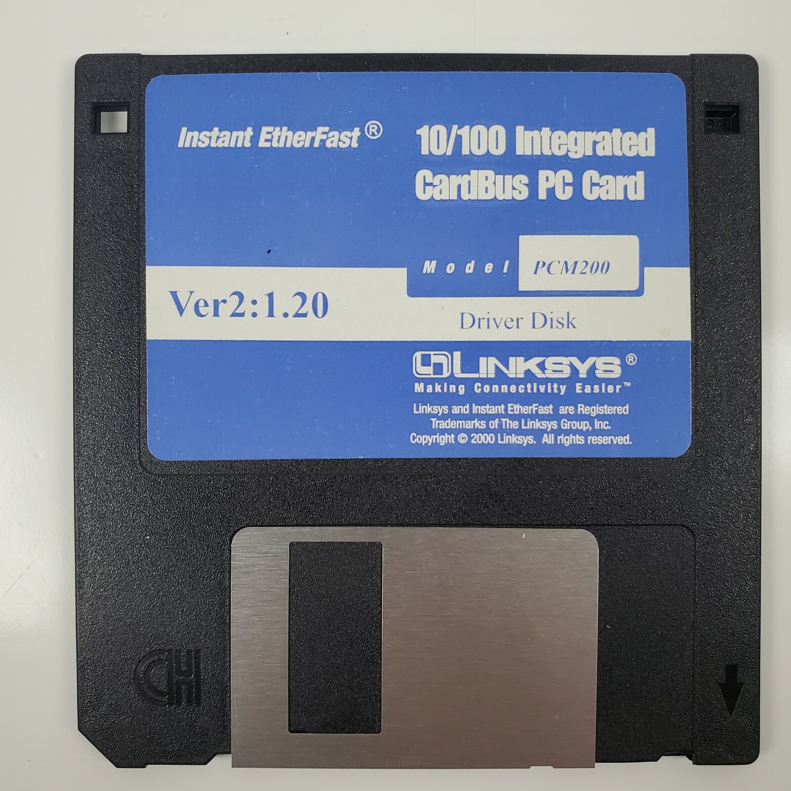 Vintage Instant EtherFast 10/100 LAN Card Linksys Driver 3.5″ Disk Ver2: 1.20