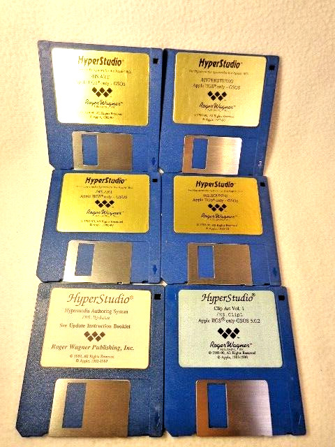 APPLE II GS Utility Software HYPERSTUDIO – HYPERMEDIA AUTHORING SYSTEM