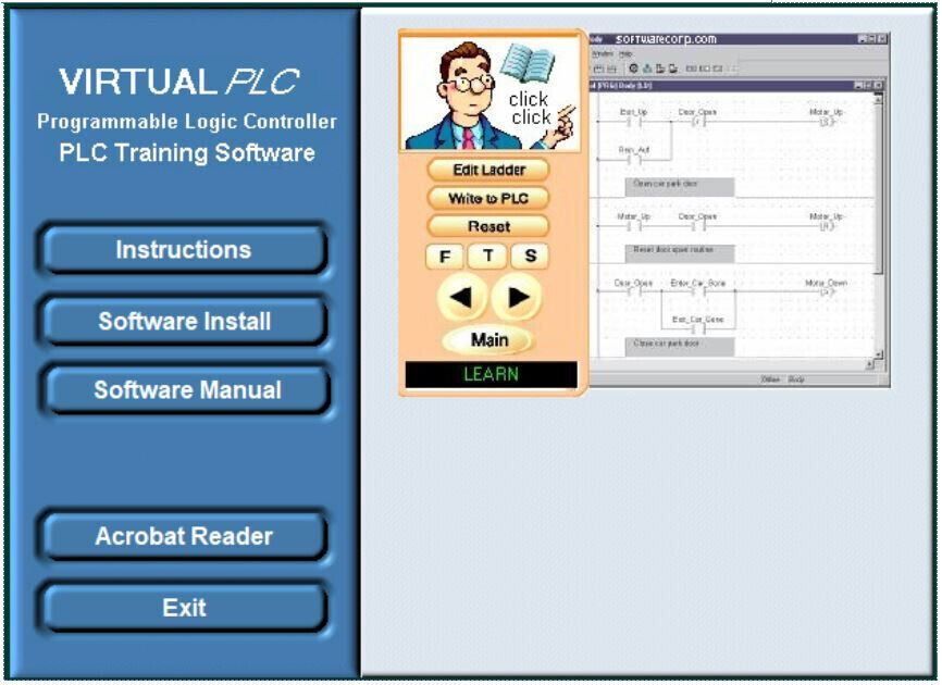 PLC Training Software Ladder Logic Learn to Program GX DEV Migro Course Lesson