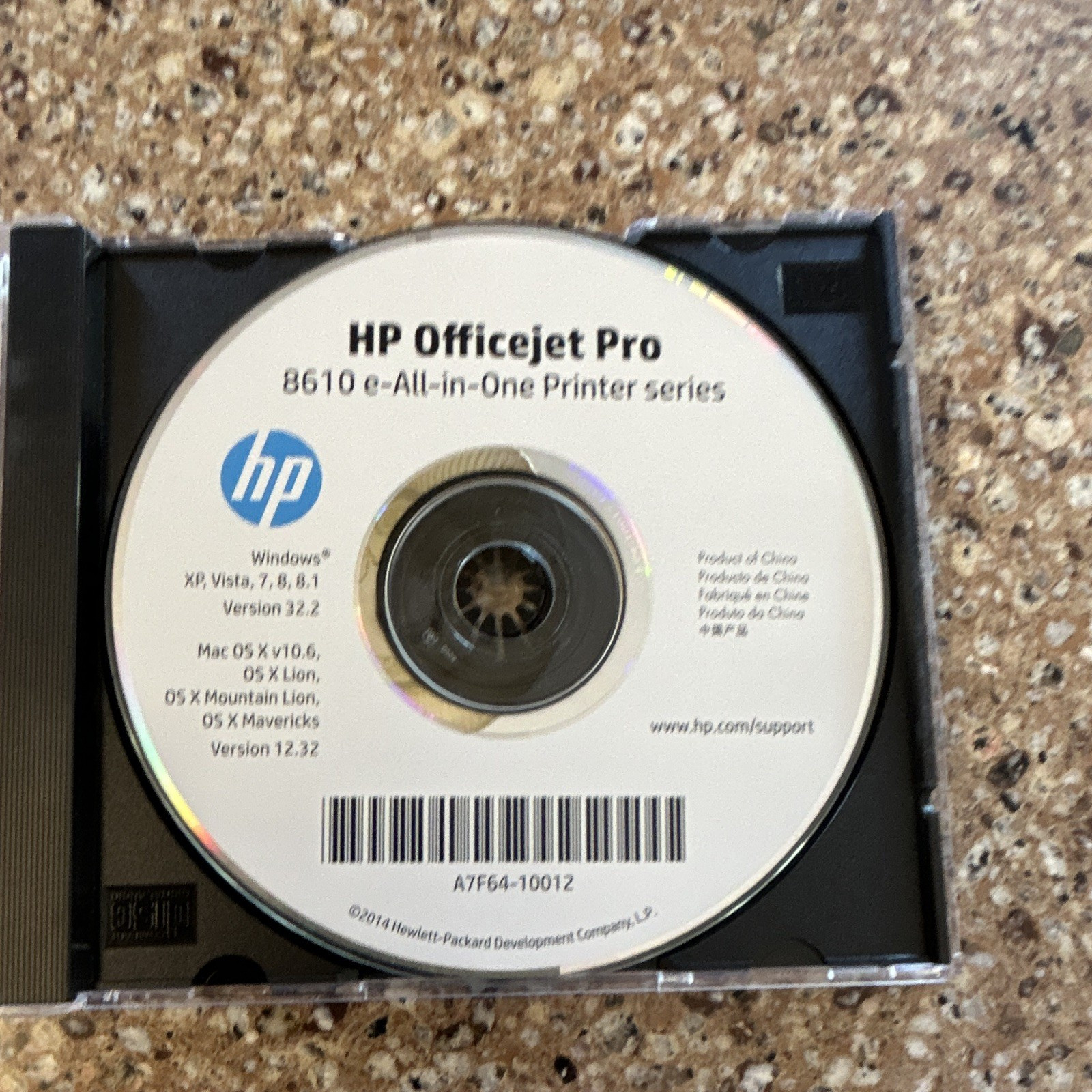HP Officejet Pro 8610 e-All-in-One Driver & Utility Software CD A7F64-10012