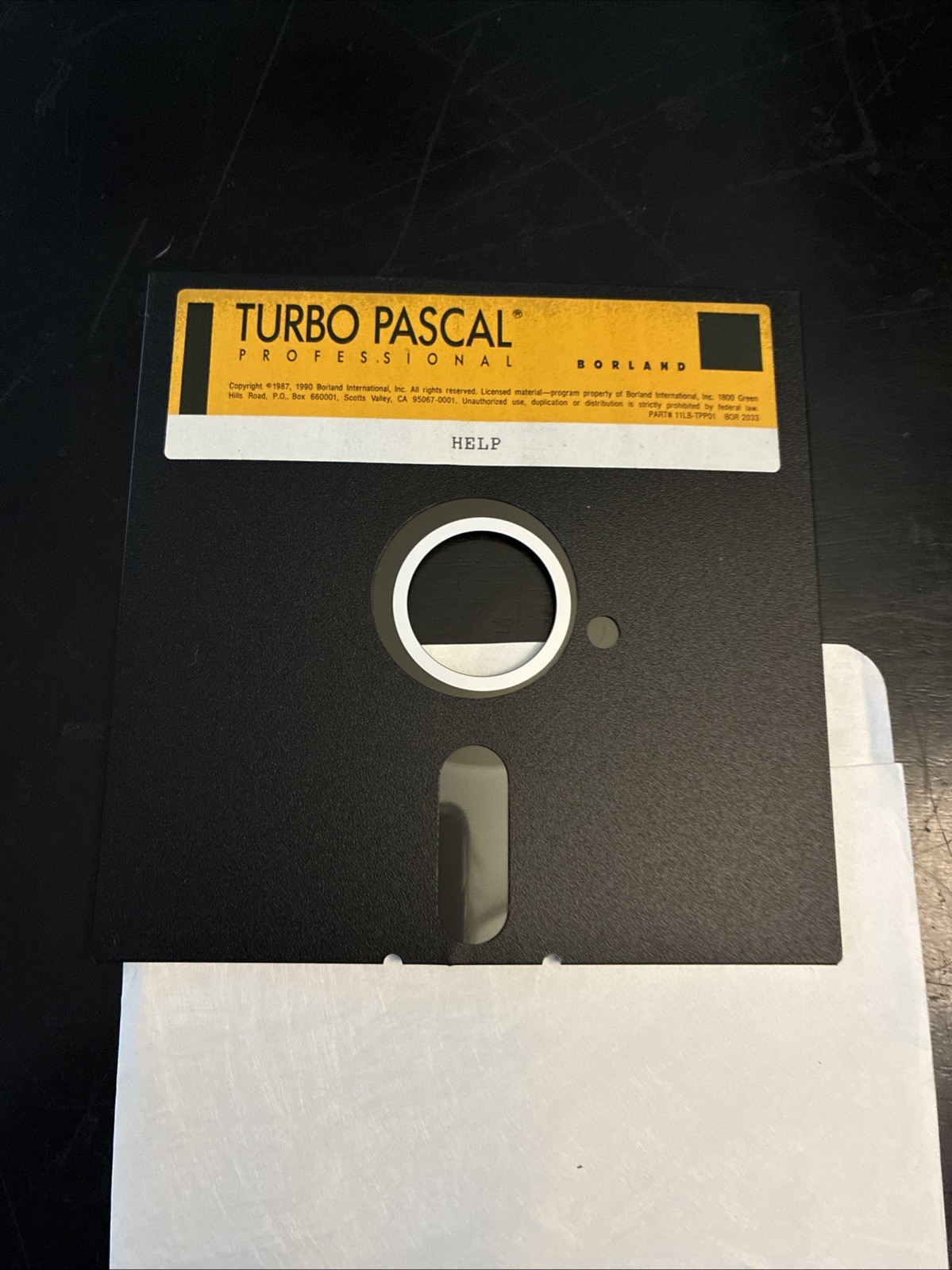 Borland Turbo Pascal – 5 DISK SET – 5.25″ Floppys – 1988, 1990 Vintage Software