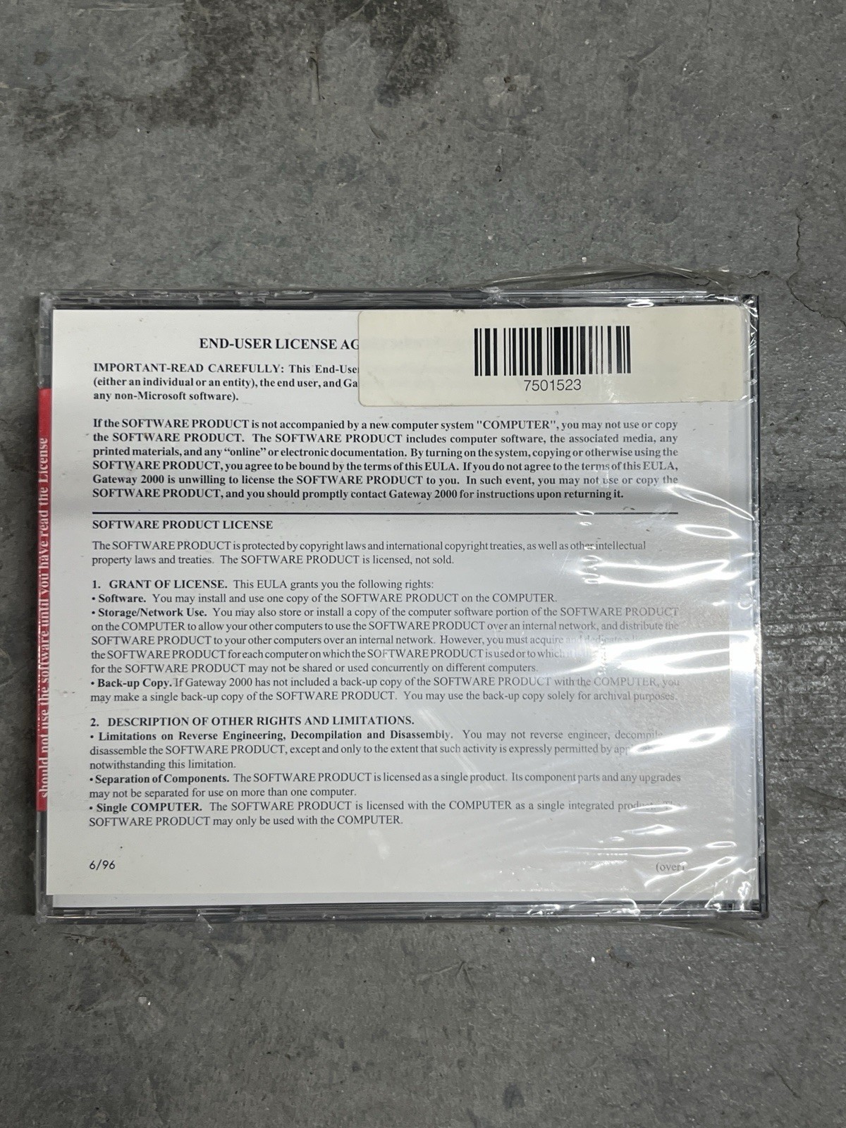 Gateway 2000 Enterprise System CD Version 1.0 BRAND NEW SEALED Software Disc