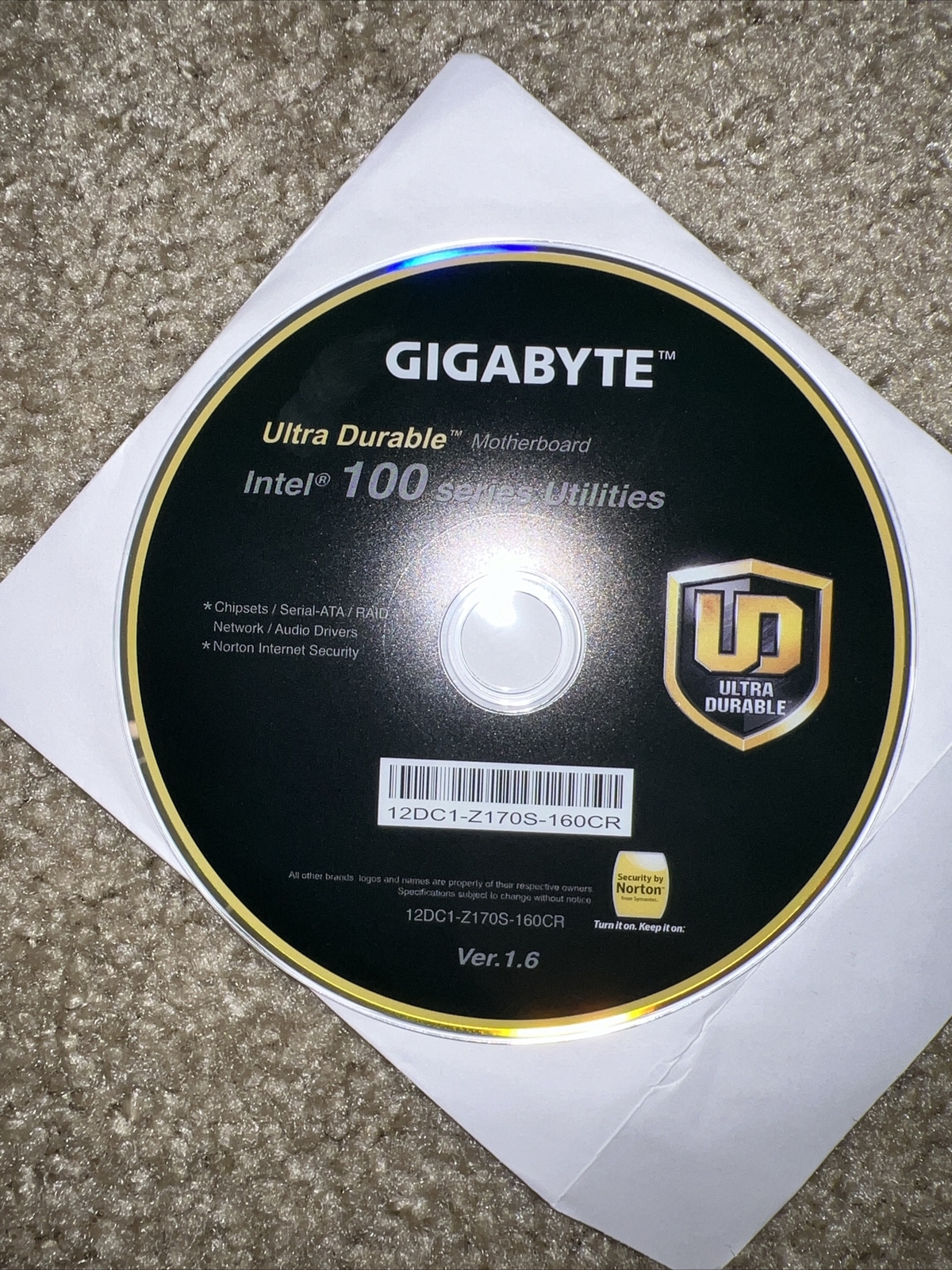 Gigabyte Ultra Durable Motherboard AMD FM2+/FM2 Series Utilities Ver. 1.6 CD