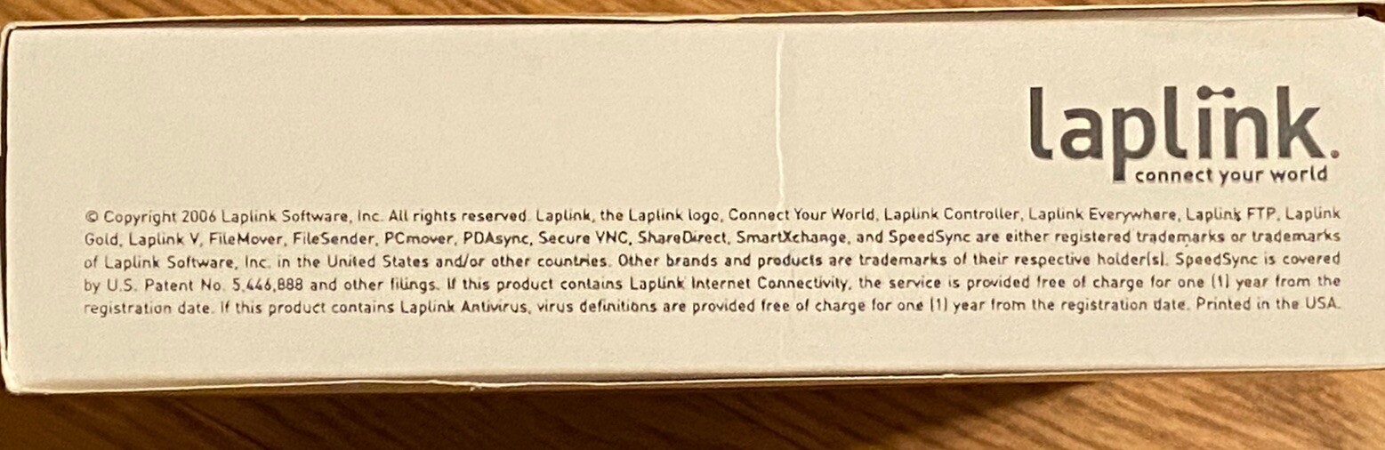 NEW Laplink PCmover 1 License PS-PCMV10-1.0A-US OLD VERSION