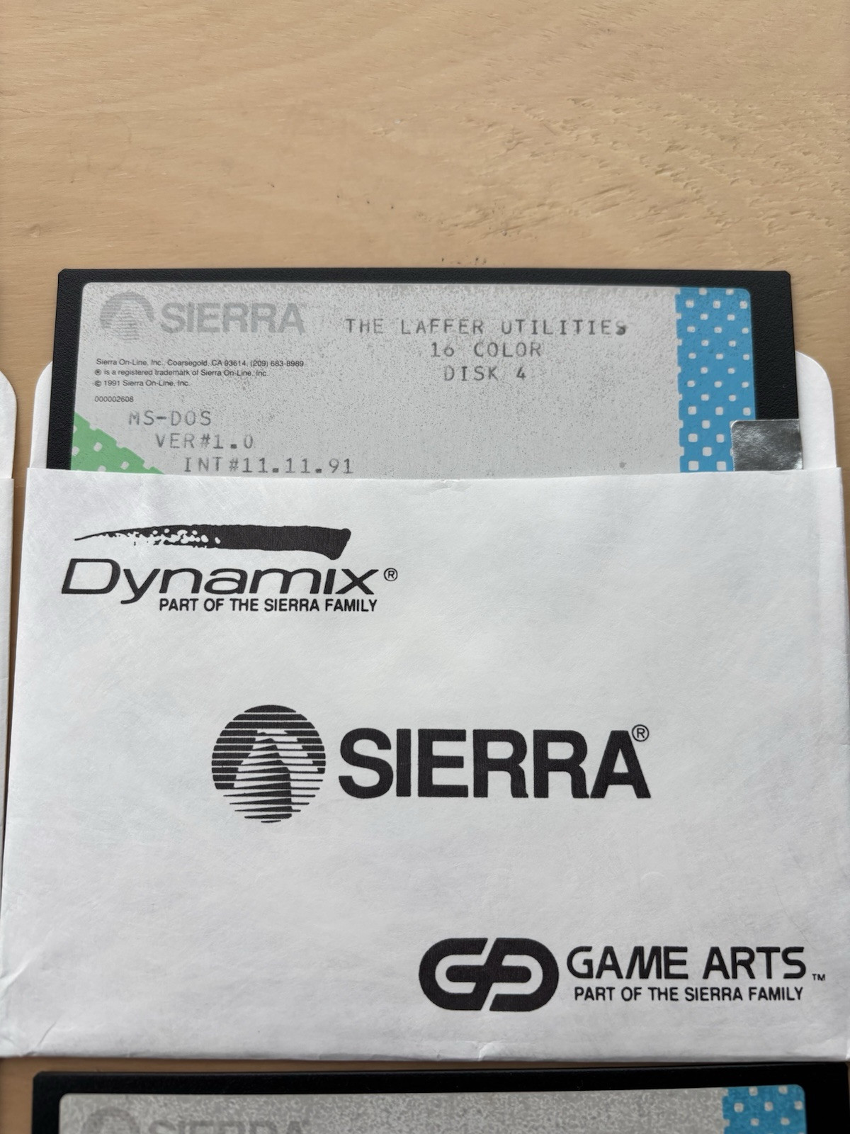 Sierra/Dynamix’s Laffer Utilities ~ 4 disk set ~ 5 1/4 floppy disks ~ 1981