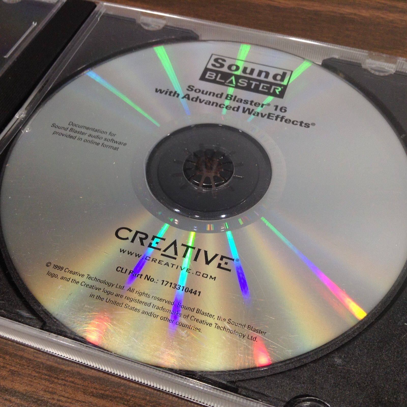 LOT Of 2: 1999 Sound Blaster 16 w/ Advanced WaveEffects + Installation CD (2000)