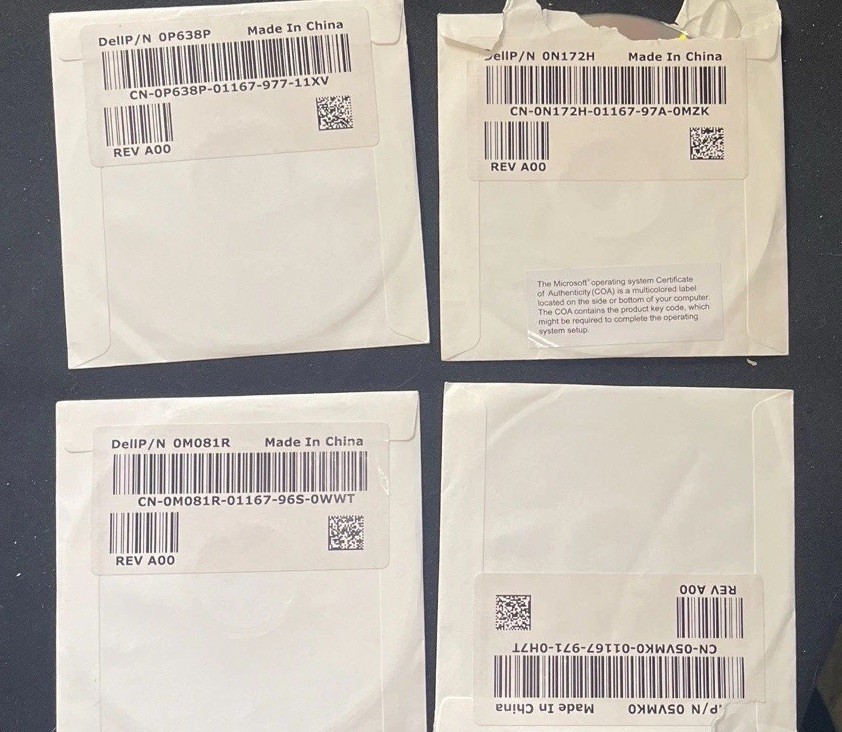 Lot of 4 Install Discs 2009 Dell Inspiron Dell Studio Drivers & More Software