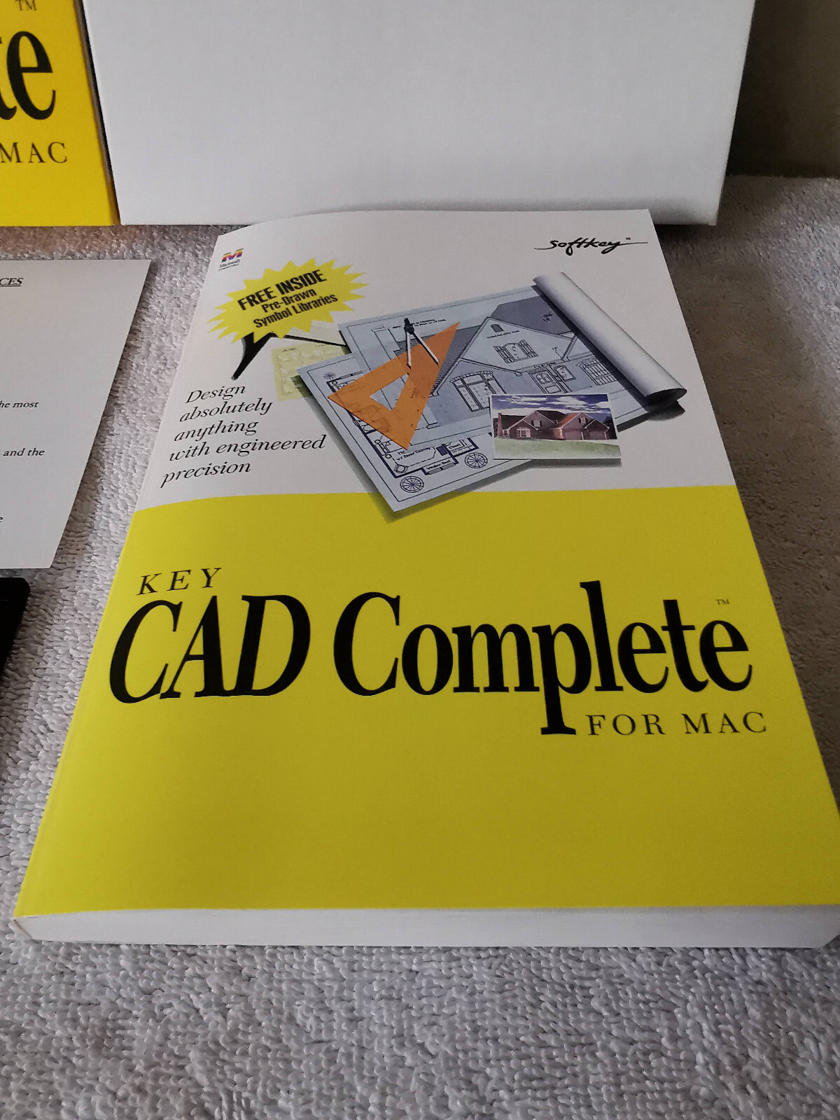 Key CAD Complete Disk Floopy 5.1 Version & Manual for Mac 1994 SoftKey