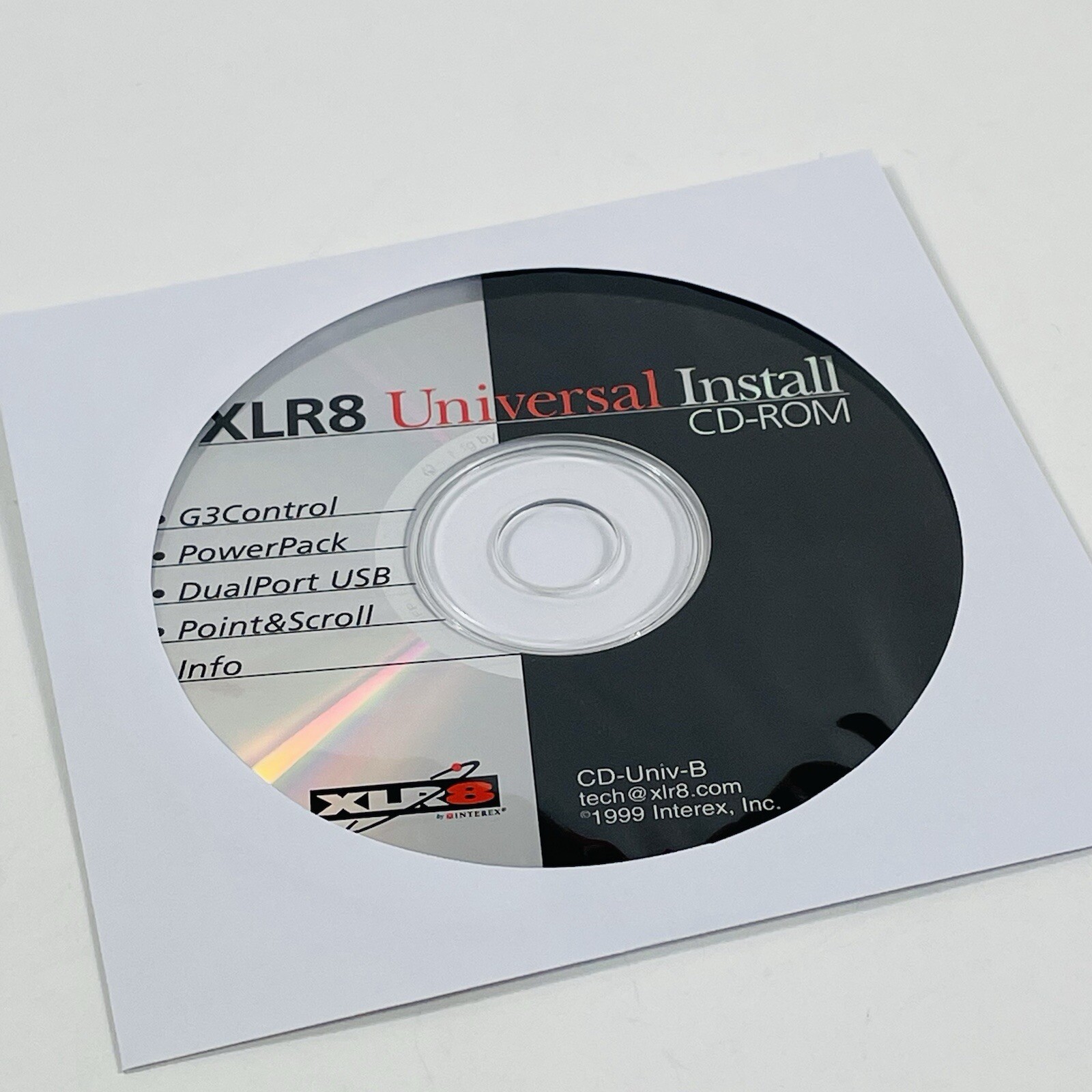 XLR8 Universal Install and G4 Support CD-ROM Discs 1999 Interex, Inc.
