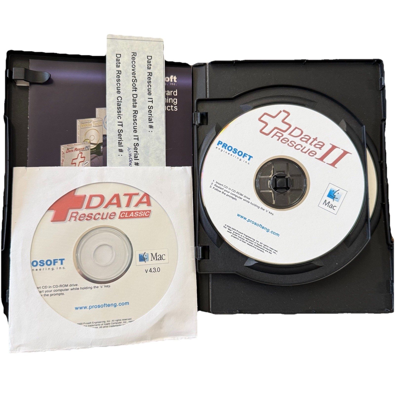 Prosoft Data Rescue Universal 3-Disc Set – Mac & PC Recovery – Includes Classic