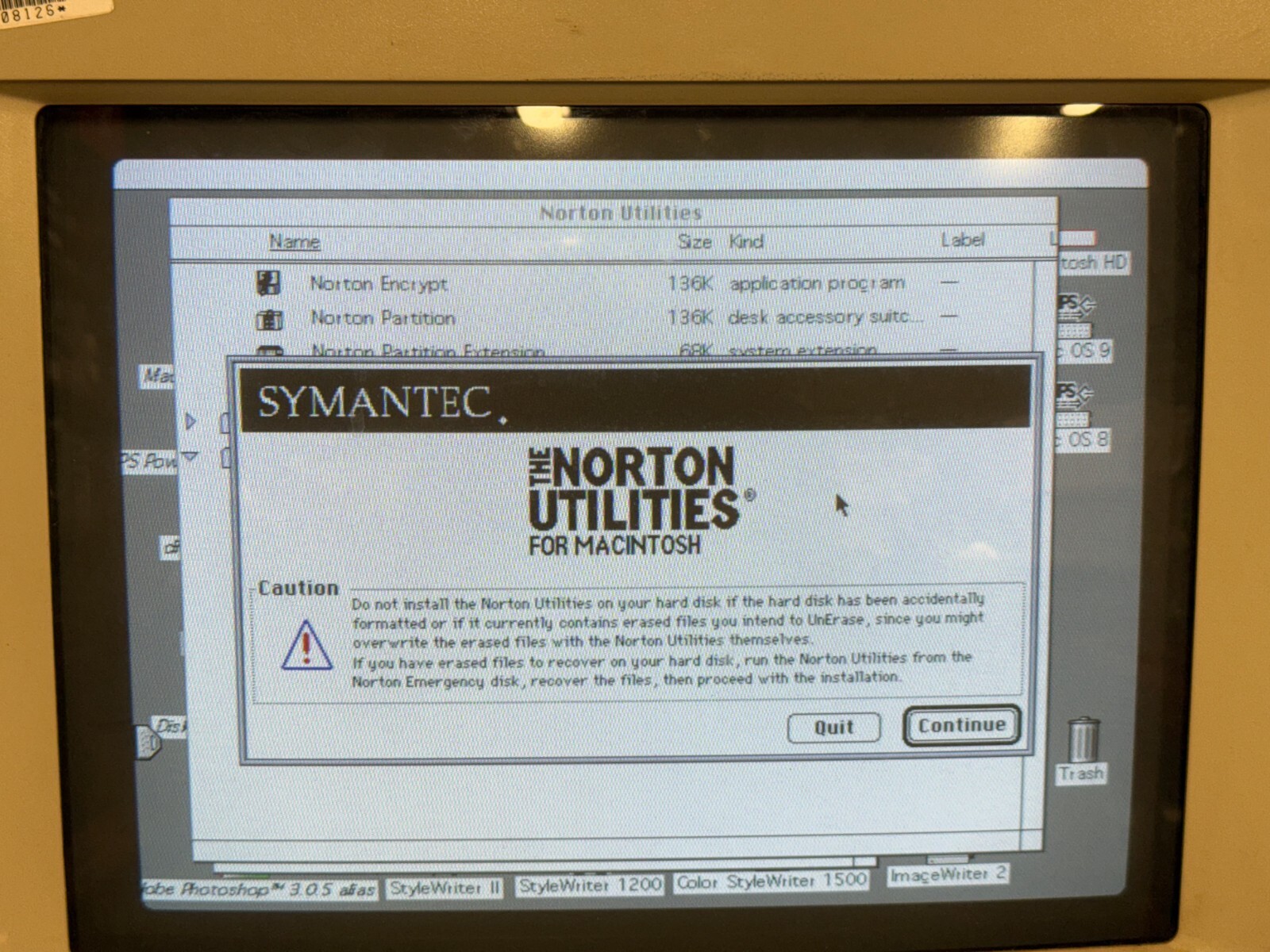 Norton Utilities 2.0 Software 3-1/2″ disks – vintage Mac software