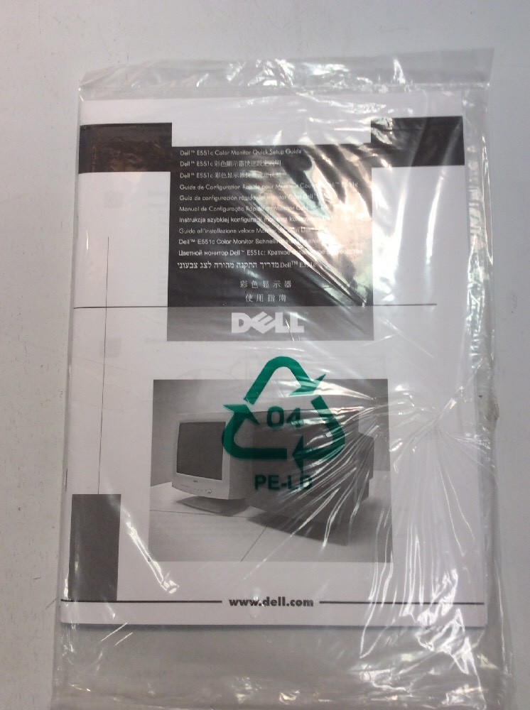 Dell E551c Color Monitor Manual & Disk ElectronicsRecycled.com