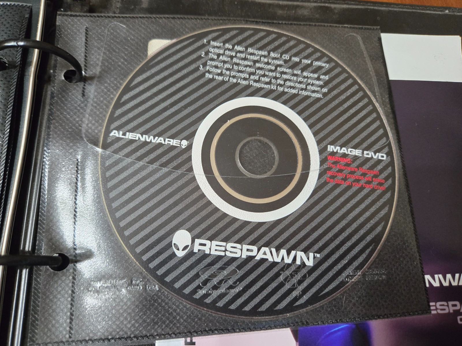 Vintage Alienware m9700a Computer Manual & Software Bundle in Binder – Read