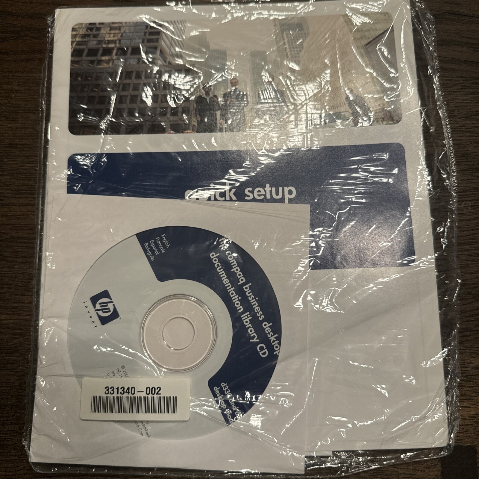 New sealed hp business desktop documention library dx2000 and quick setup