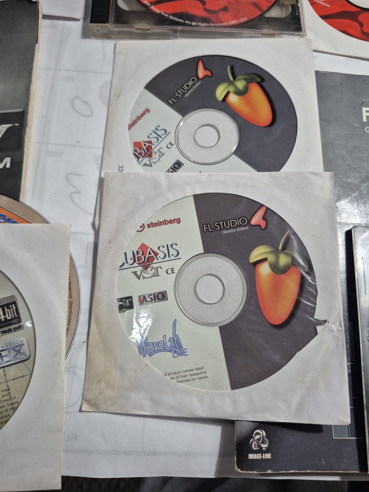 Vtg Creative Sound Blaster Audigy Plasma Cakewalk FL Studio Music DJ Disc Lot