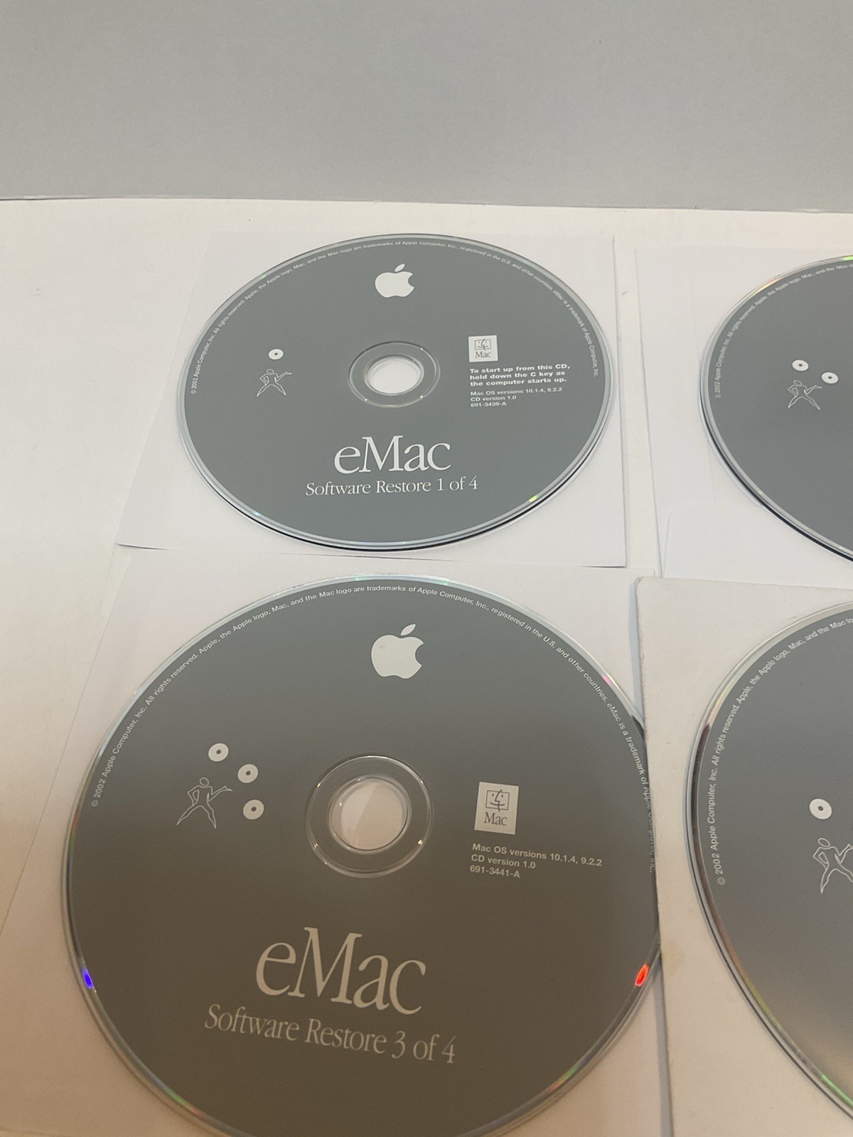 Macintosh eMac Mac OS X 10.1.4 Software Install & Restore CD’s OEM