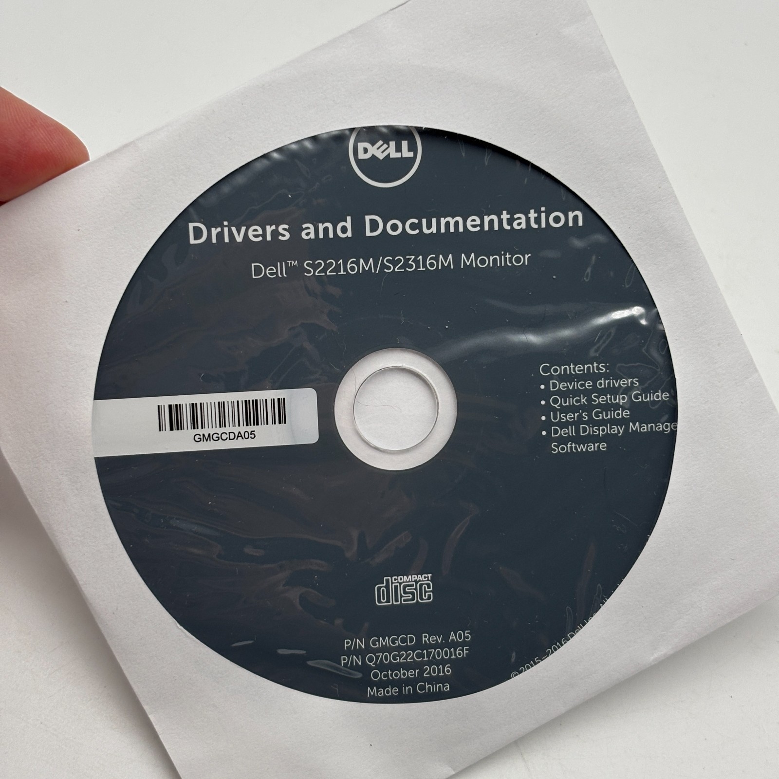 Dell S2216M / S2316M Monitor Driver Software & Documentation
