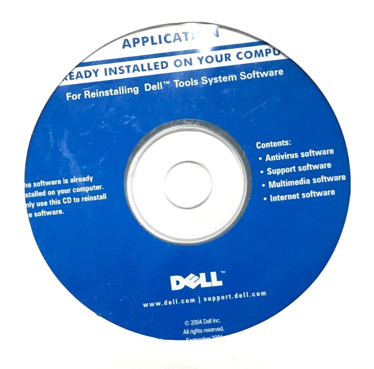 CD For Reinstalling Dell Tools System Software – H8516 – Used
