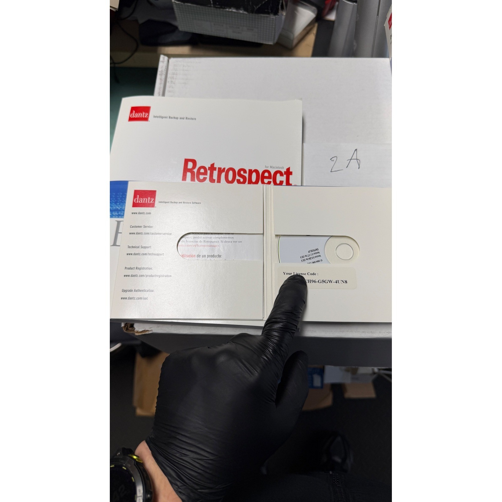 Dantz Retrospect Desktop 6.0 Backup Software for Macintosh Mac OS X Panther Box
