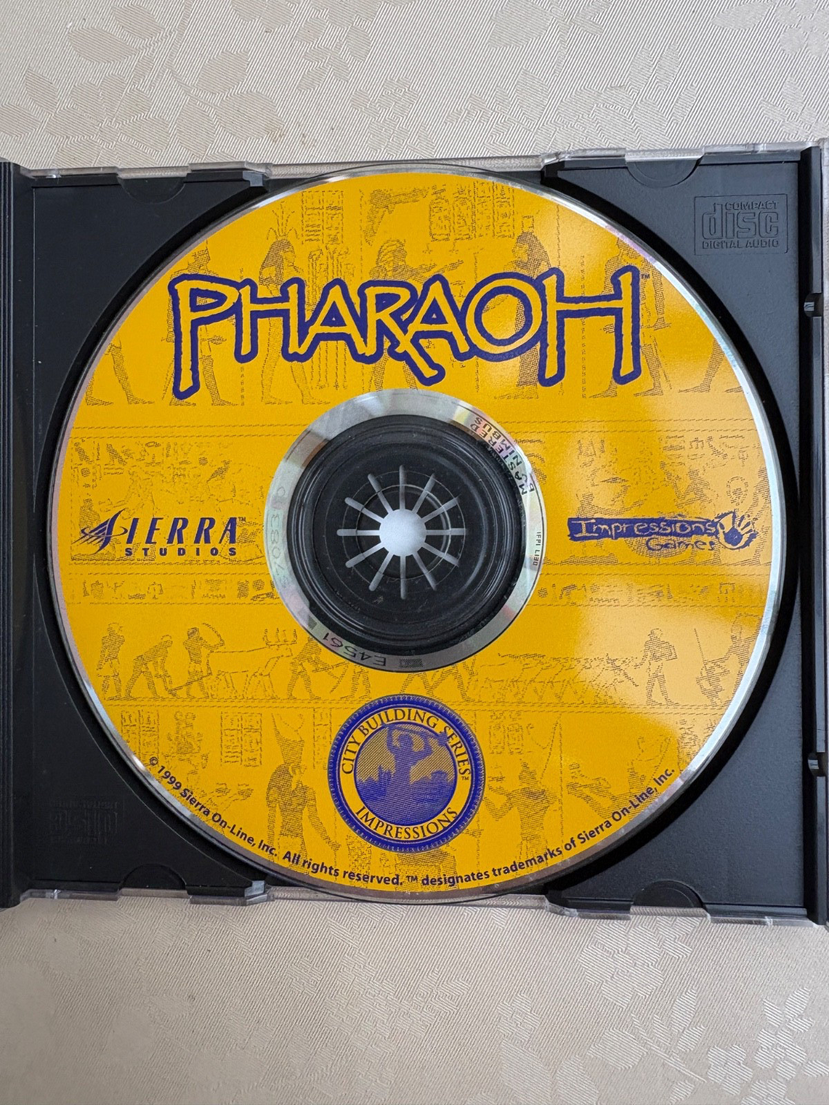 1999 SIERRA STUDIOS PHARAOH BUILD A KINGDOM RULE THE NILE LIVE FOREVER CD GAME
