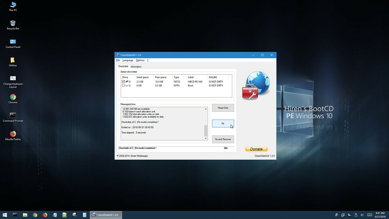 Hirens version 16.3 Boot CD USB Computer Repair Recovery 4 Windows +Bonus tools×