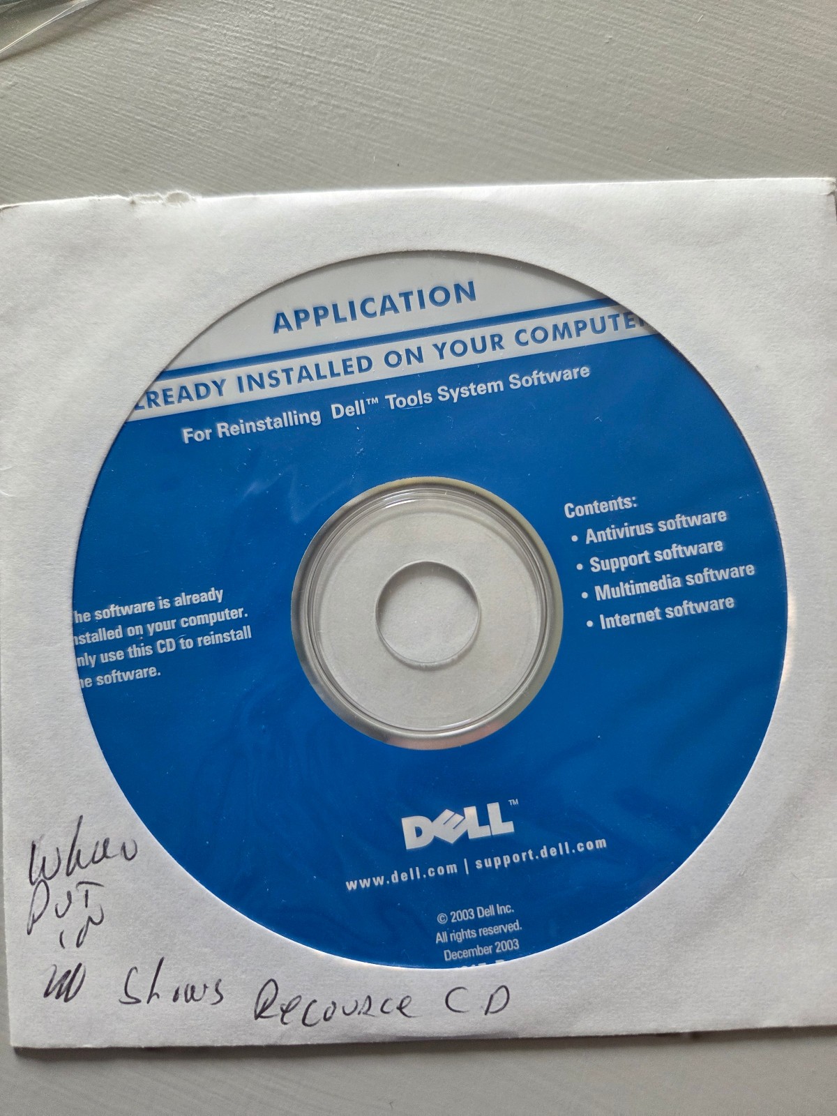 Dell Dimension Drivers and Utilities, MS Windows XP Home Edition