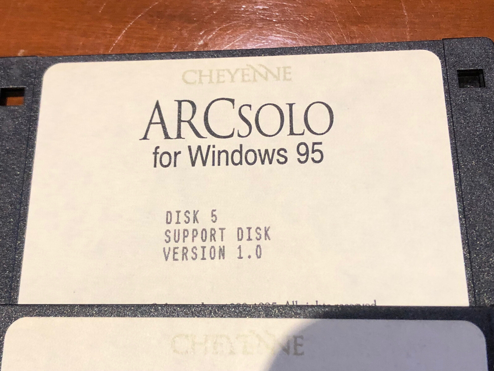 Cheyenne ARCsolo for Windows 1.0 Backup Software PC Workgroup for HP DAT Drive