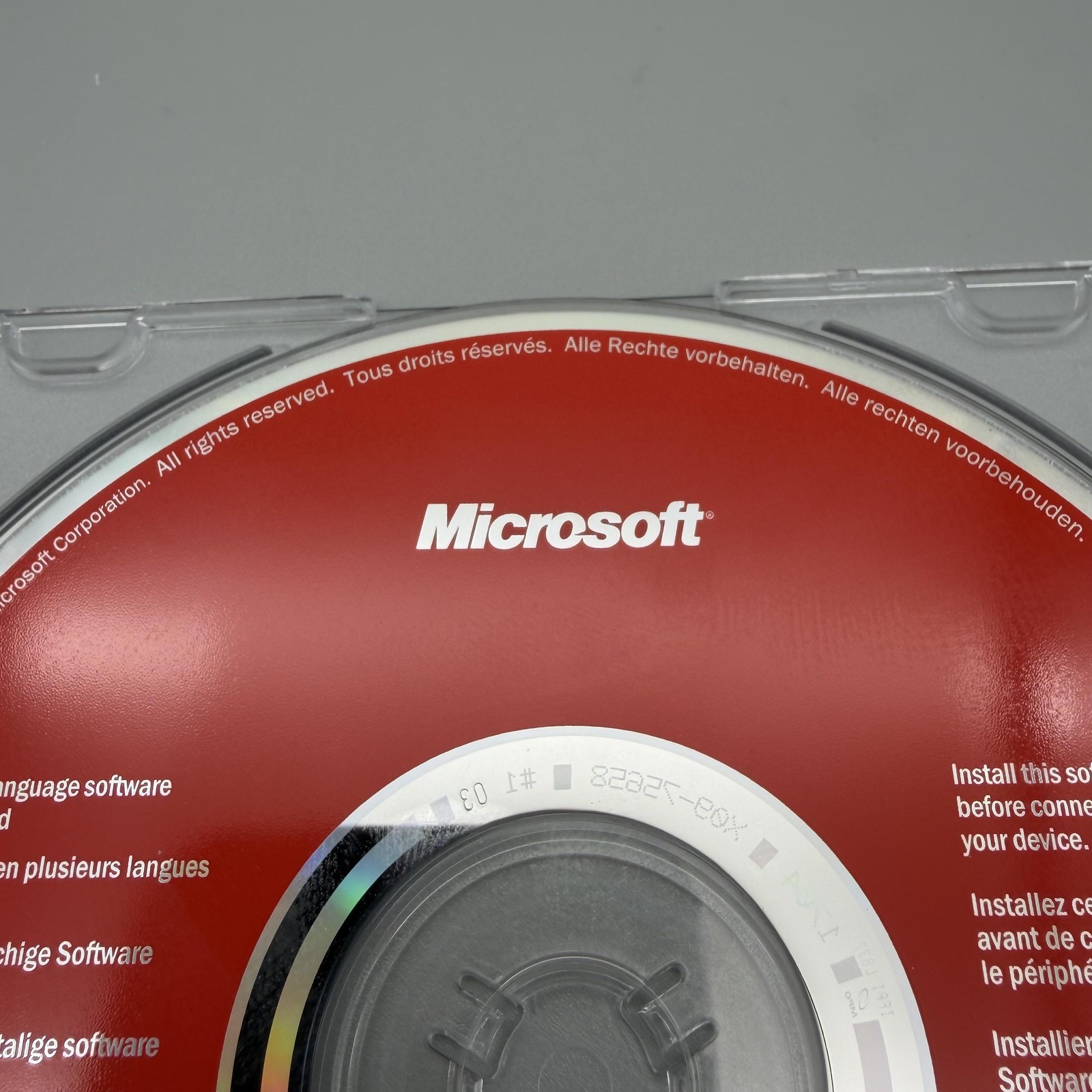 Vintage 2004 Microsoft IntelliType Pro & IntelliPoint 5.1 Keyboard Mouse CD-ROM