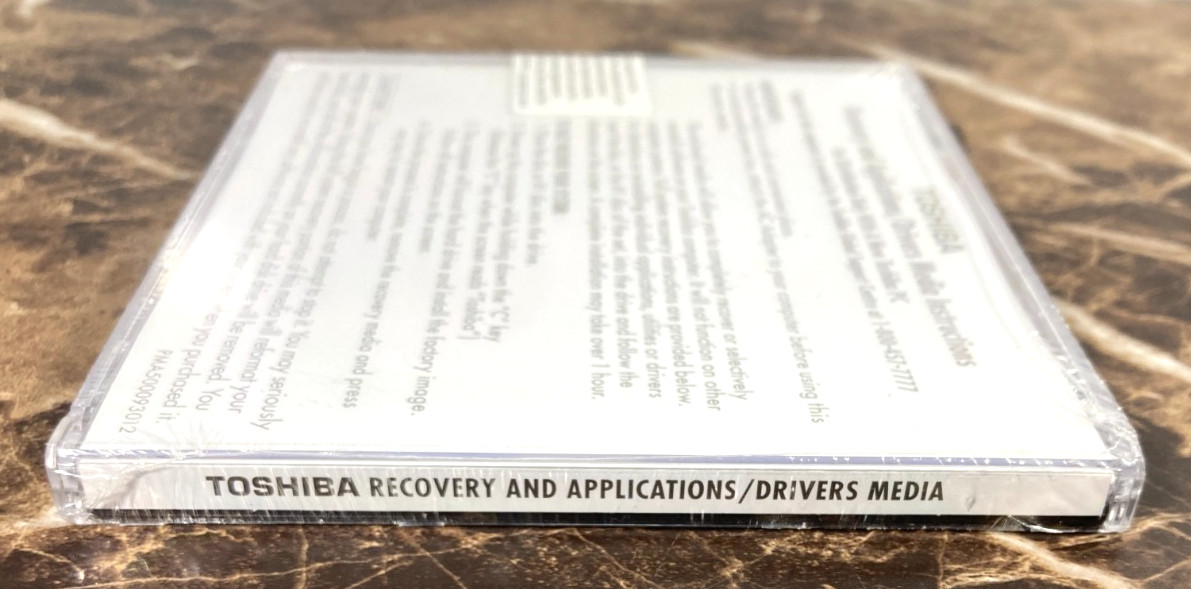 Toshiba Satellite A210 Laptop Recovery Applications/Driver CD-Rom NEW Vista