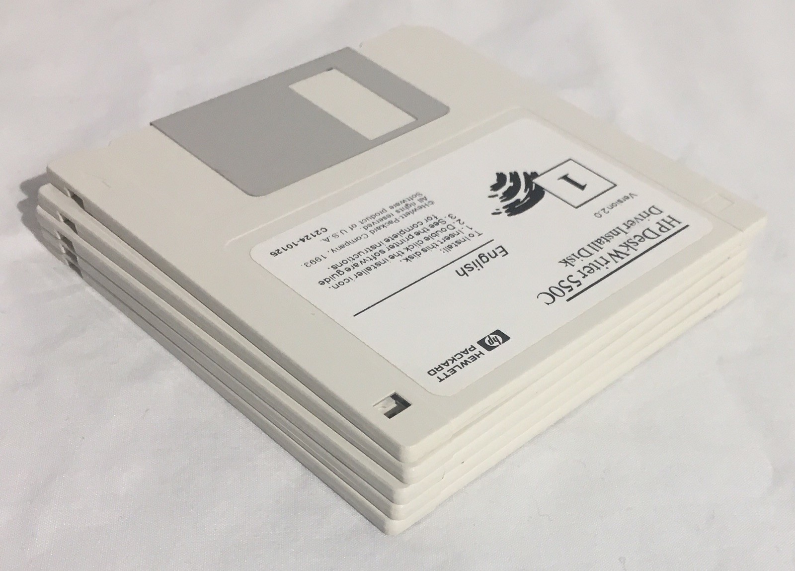 Vintage HP Hewlett-Packard Deskwriter 550C 3.5″ Diskettes Driver Utilities Disks