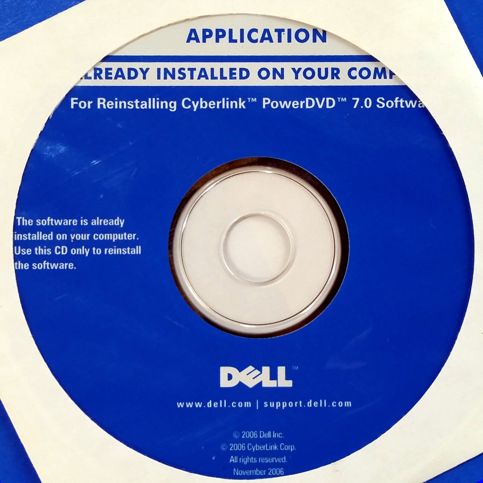 Dell OEM Software Lot Roxio Creator 9.0 DE PowerDVD WinDVD Re-installation Discs