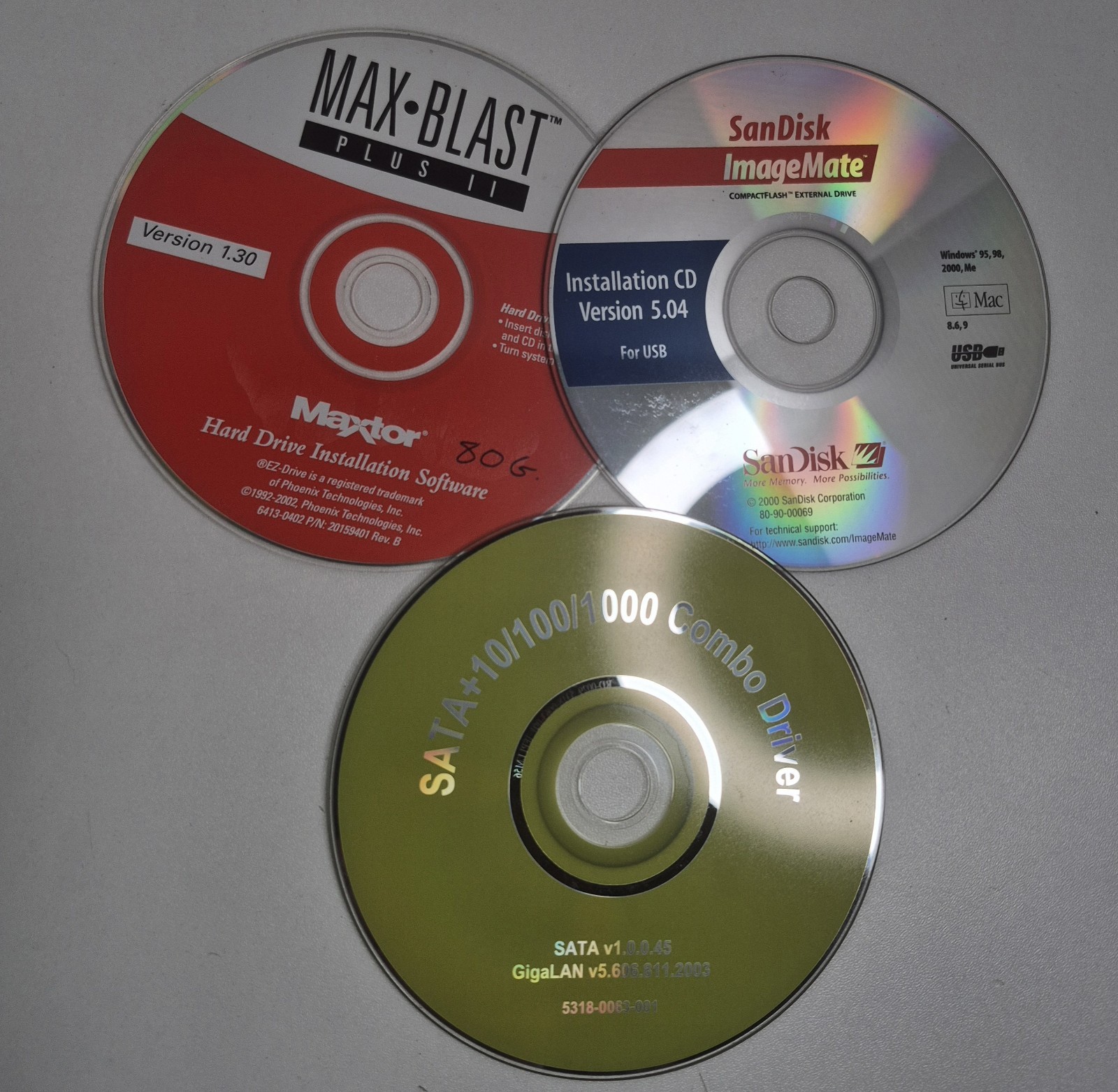 SanDisk ImageMate V5.04 MAXTOR plus 2 V1.3+ Sata/gigalan 10/100 Drver Insall
