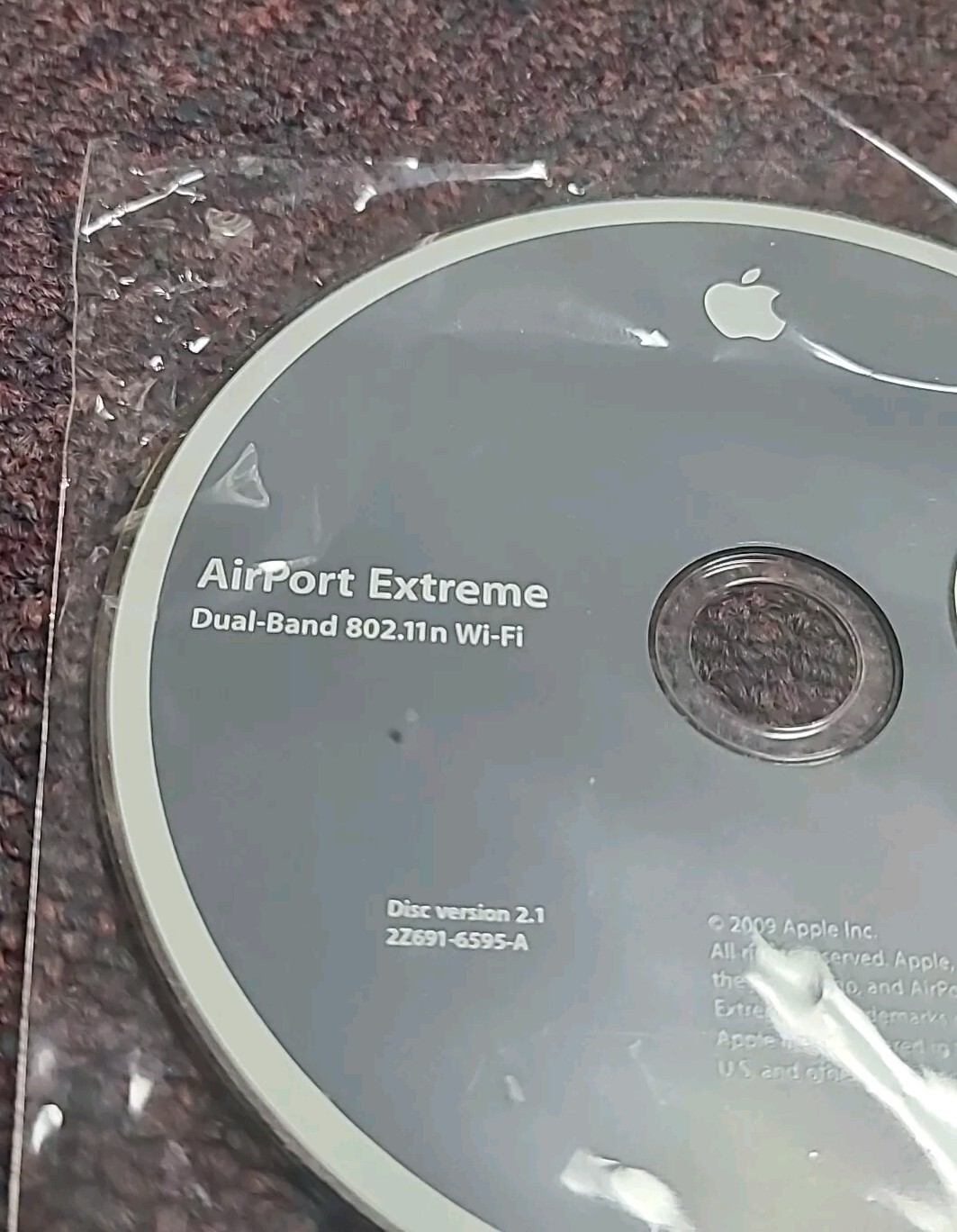 Apple Macintosh AirPort Extreme Dual Band 802.11n Wifi Ver 2.1 Installation CD