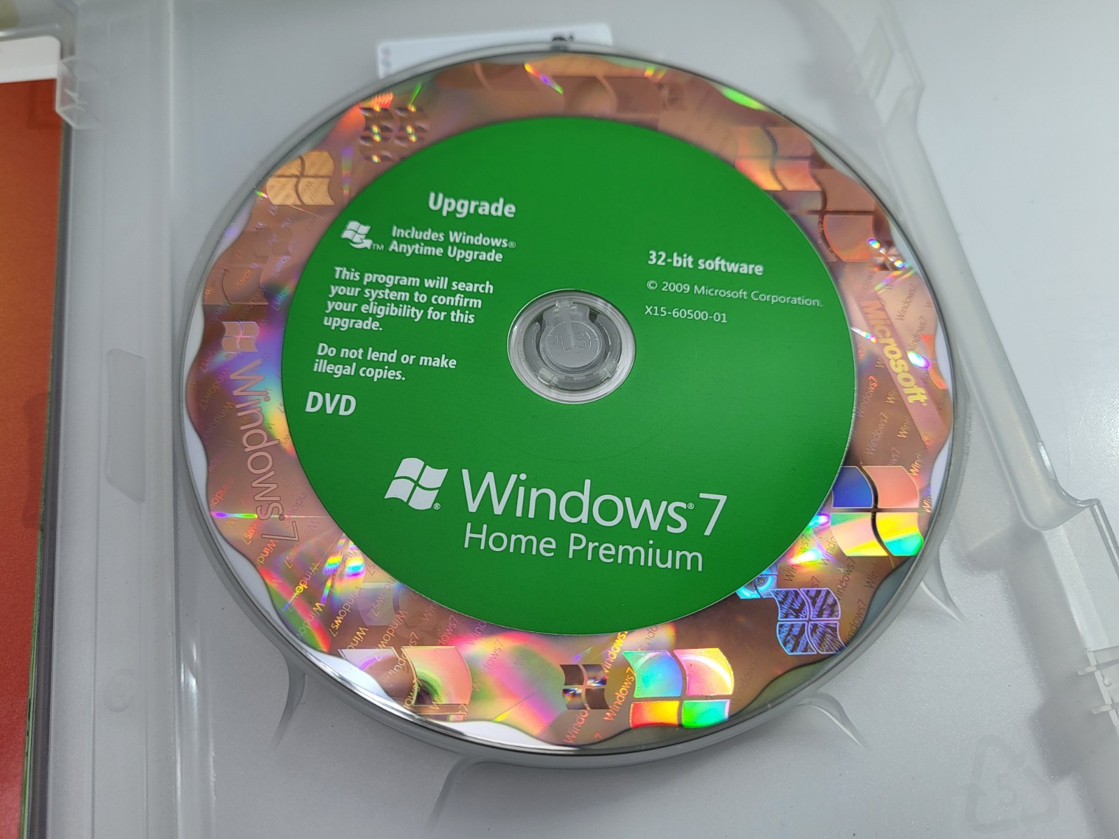 Microsoft Windows 7 Home Premium Upgrade 32 Bit and 64 Bit DVDs MS WIN