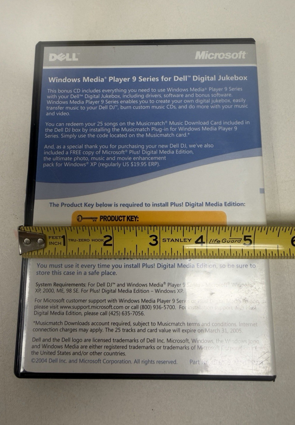 Windows Media Player 9 Series for Dell Digital Jukebox CD-ROM T6508