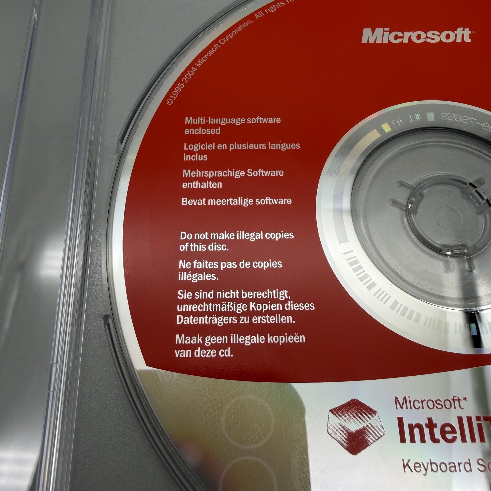 Vintage 2004 Microsoft IntelliType Pro & IntelliPoint 5.1 Keyboard Mouse CD-ROM
