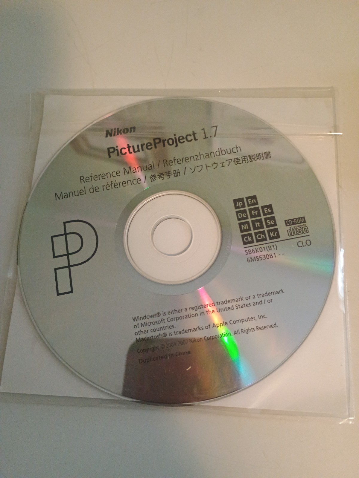 Nikon Picture Project 1.7 Windows & Mac CD-Rom & Reference Manual Disc – 2 Discs
