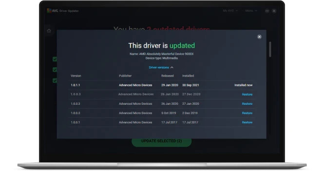AVG Driver Updater 1 Device 1 Year Subscription (Windows Only) Deliver by EMAIL