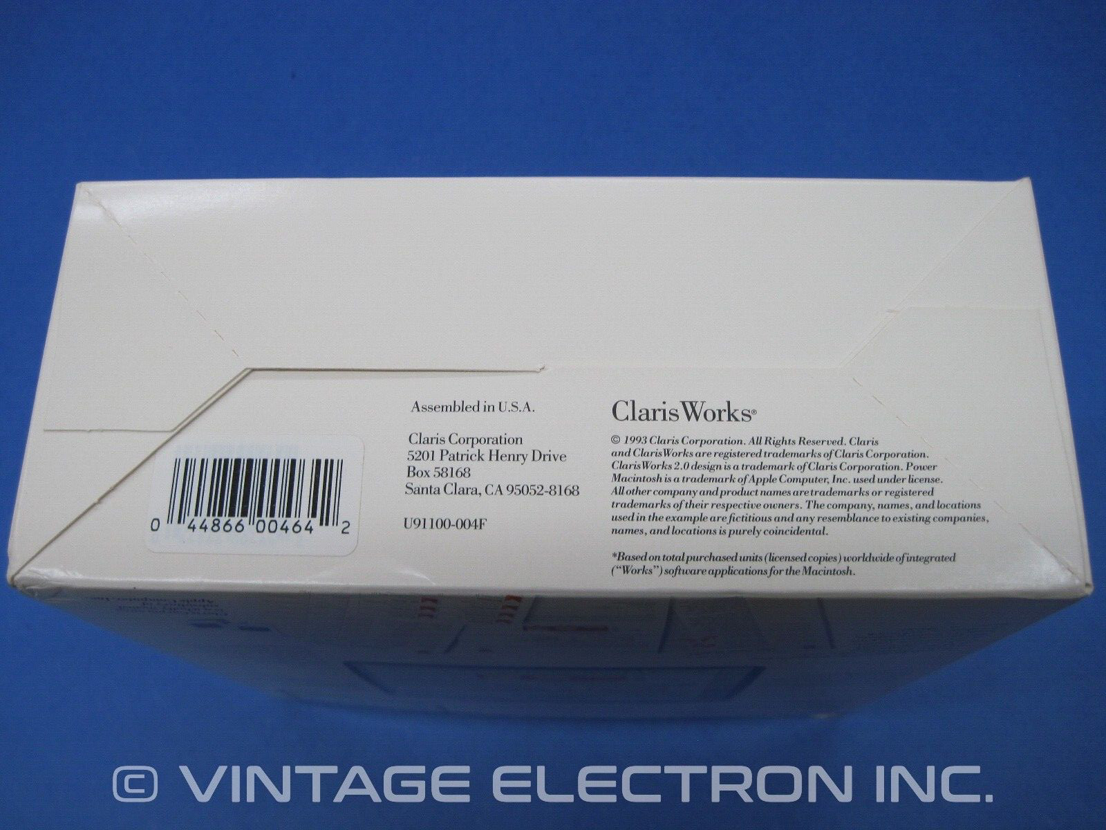Vintage Apple Macintosh ClarisWorks Software – V2.1 – Complete Software 1993