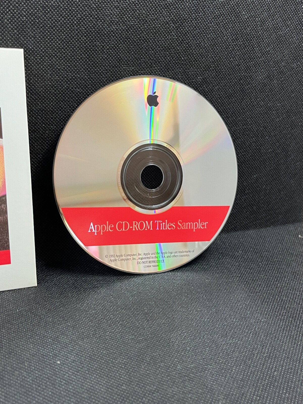 Rare, Vintage 1992 Apple Computer CD-ROM Titles Sampler, used, in paper case