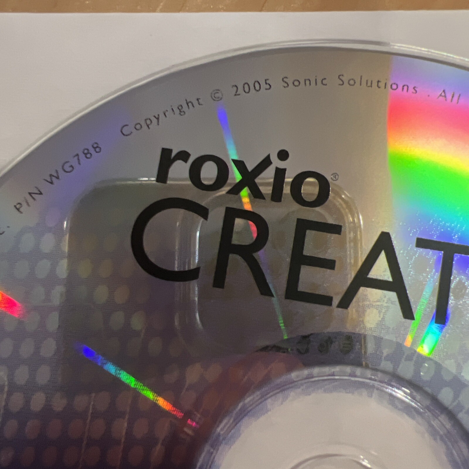 2005 Roxio Creater Plus, P/N WG788 Sonic Solutions