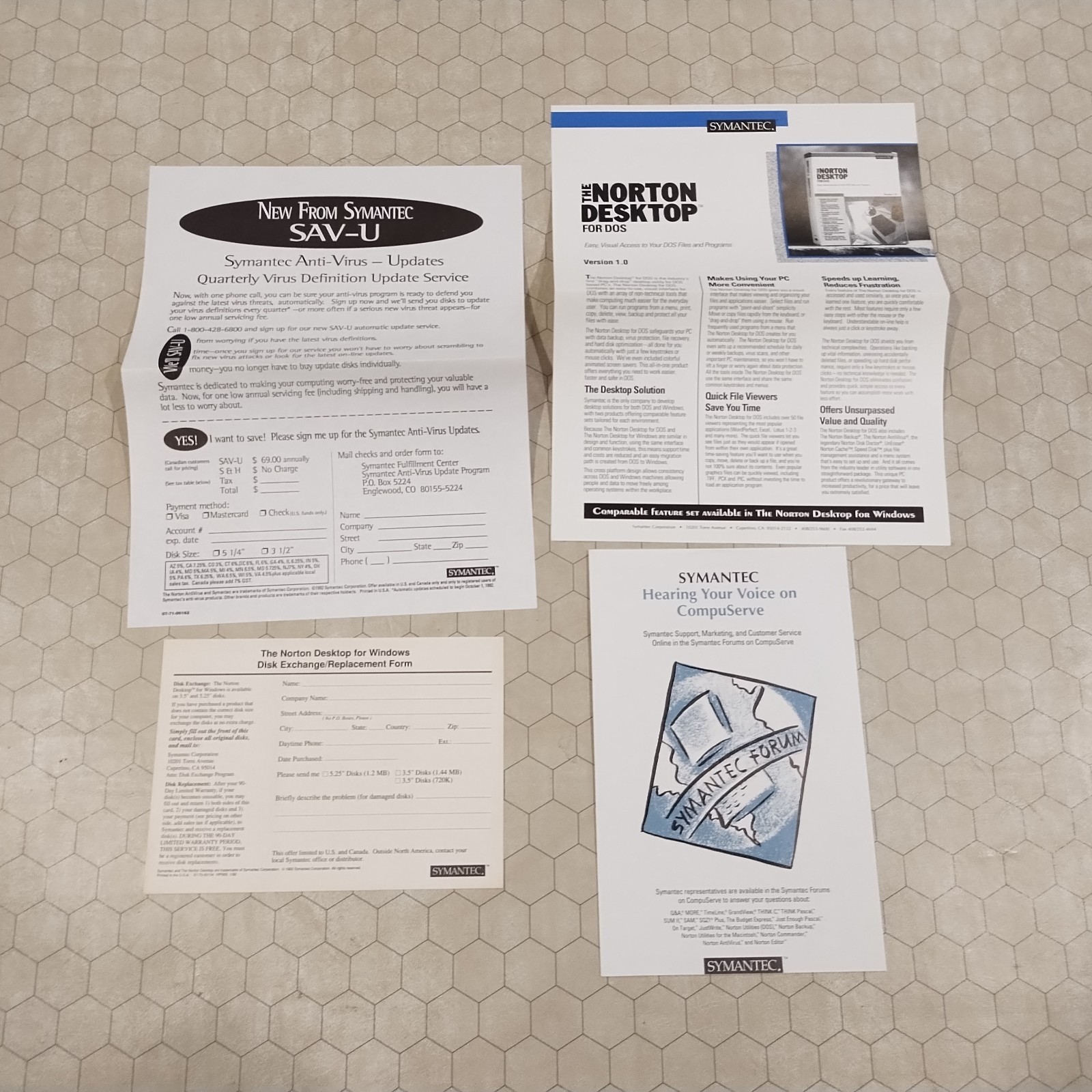 Norton Desktop for Windows 2.0, Symantec, IBM/PC, 3.5″ disks, 1992
