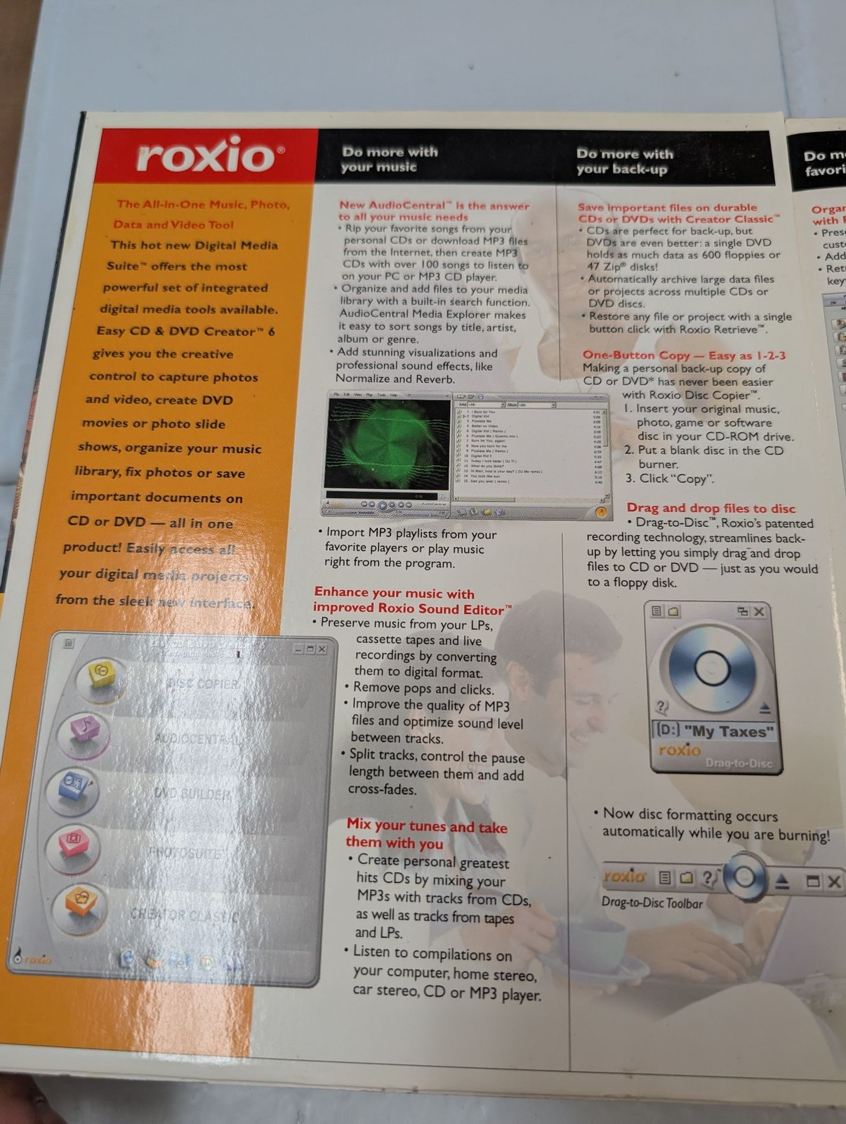 Roxio Easy CD & DVD Creator 6 Platinum Edition Digital Media Suite Windows