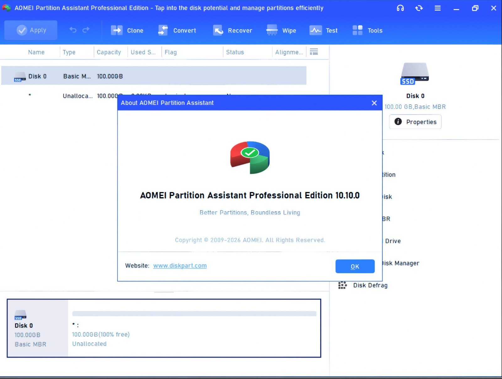 AOMEI Partition Assistant Professional Bootable DVD/USB