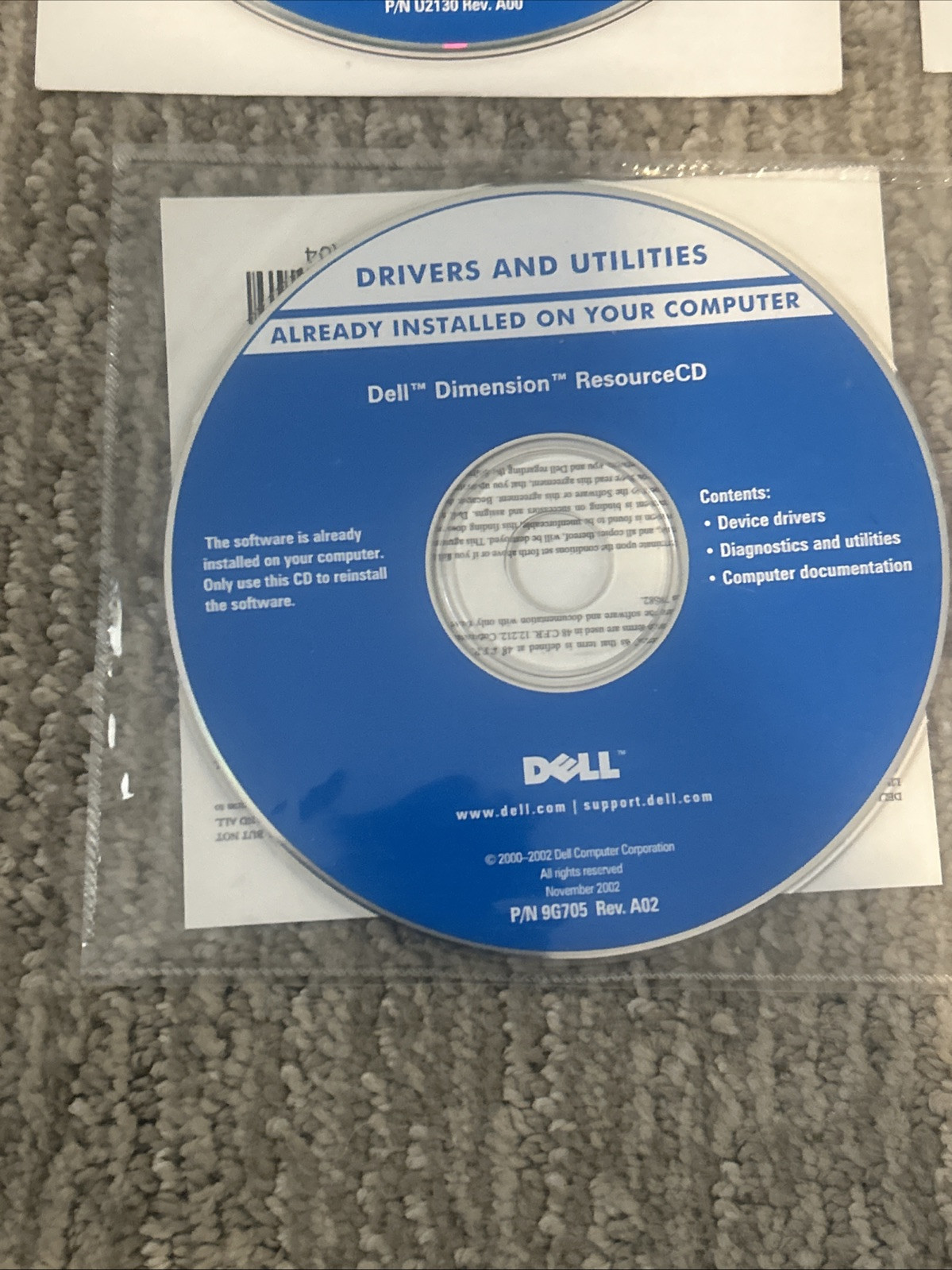 Dell Drivers & Applications CD Set For Windows XP Operating System 6 CDs Total