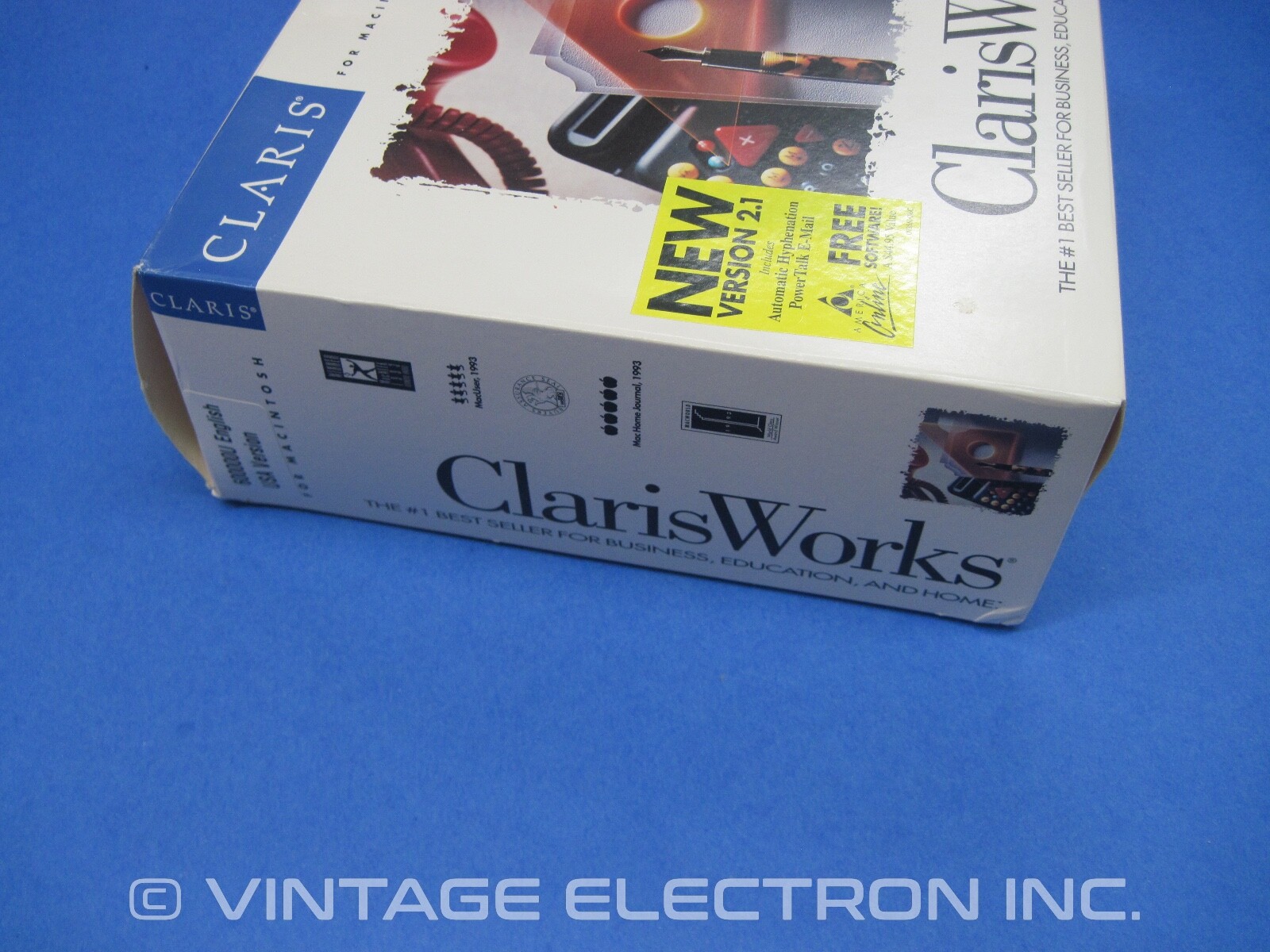 Vintage Apple Macintosh ClarisWorks Software – V2.1 – Complete Software 1993