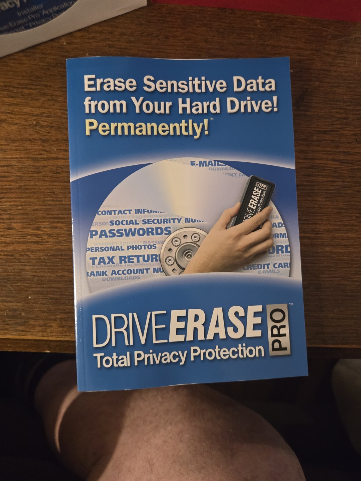 NOVA DriveErase Pro Total Privacy Protection Erase Hardrive Data Boot CD Windows