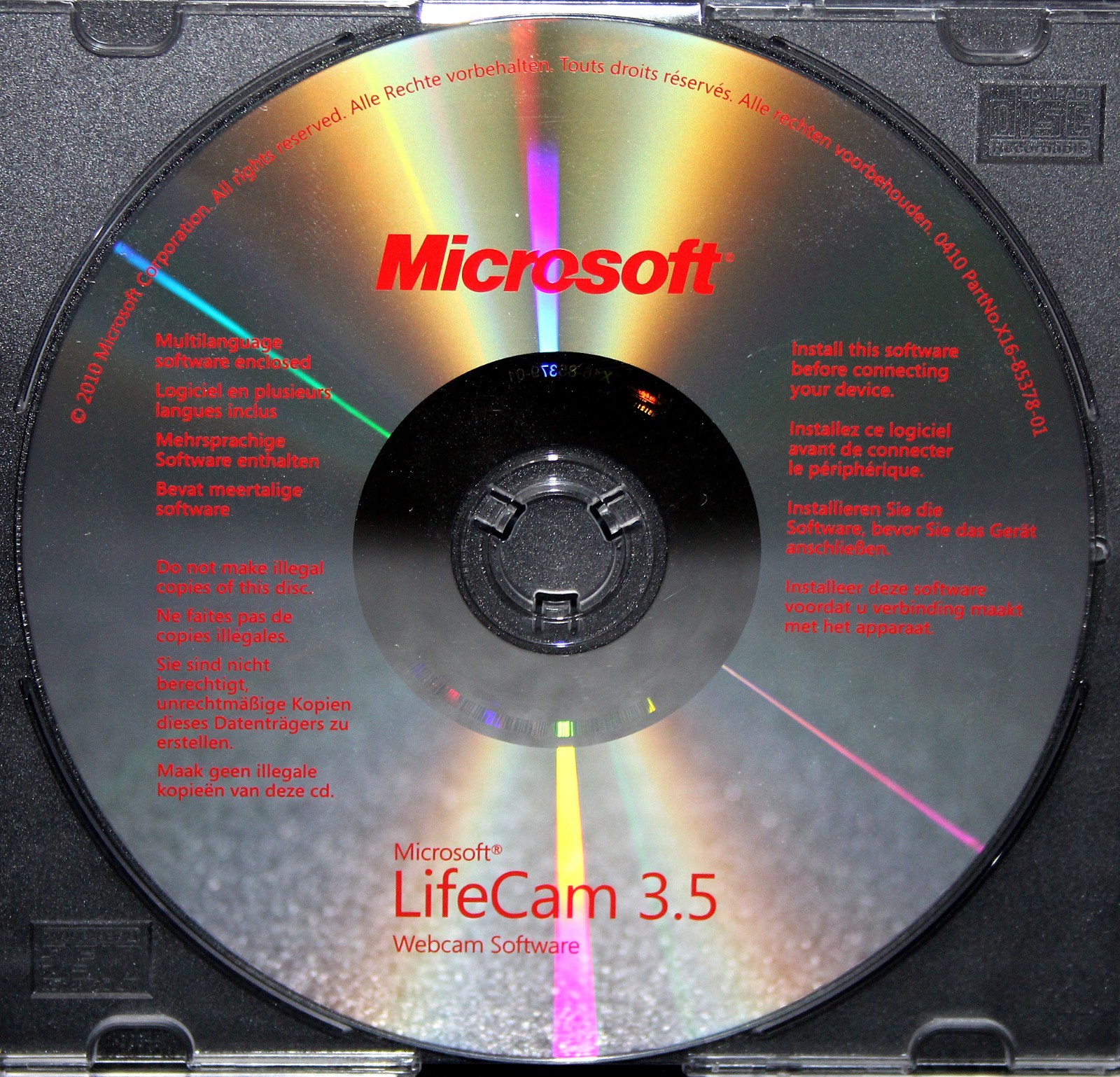 MICROSOFT LIFECAM 3.5 Webcam Software WIN 95/95/XP Vintage 2010