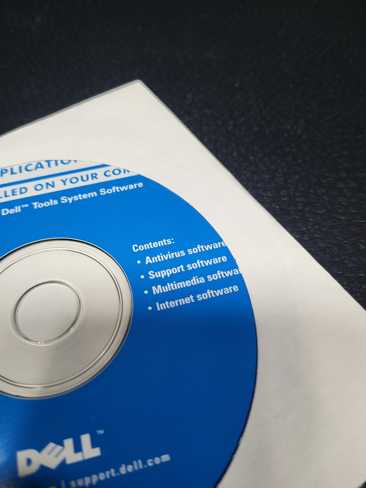Dell Disc For Reinstalling Dell Tools System Software P/N 6Y299 Rev. A00