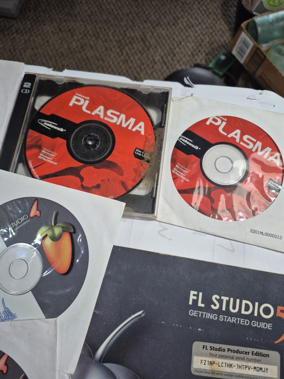 Vtg Creative Sound Blaster Audigy Plasma Cakewalk FL Studio Music DJ Disc Lot